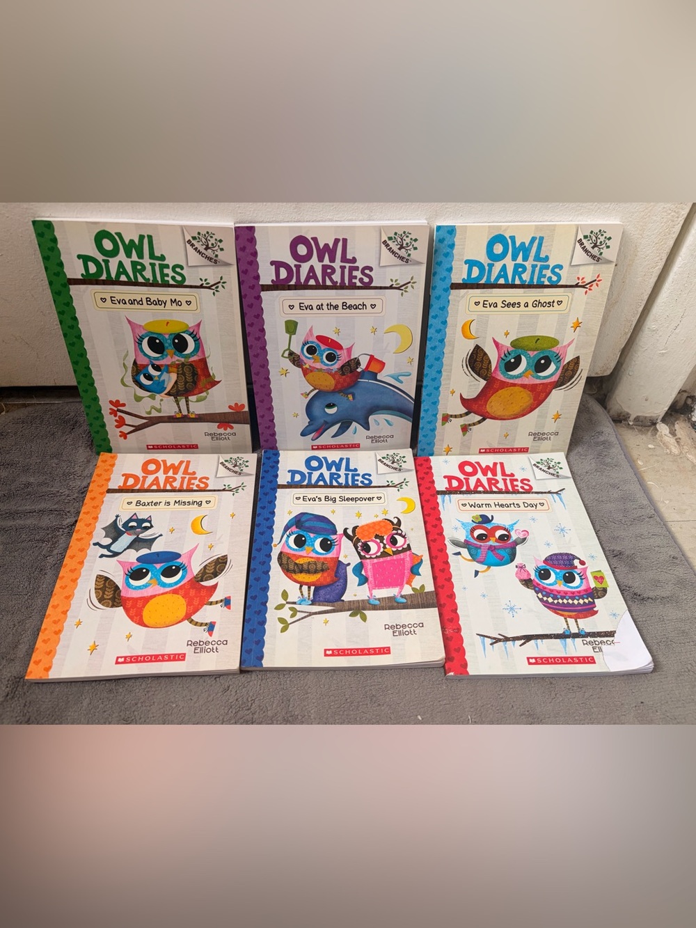 Owl Diaries book set one book has a rip corner nothing big